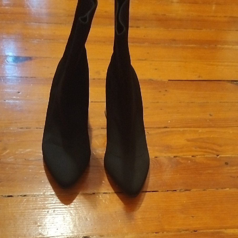 INC International Concepts Black Heeled Boots